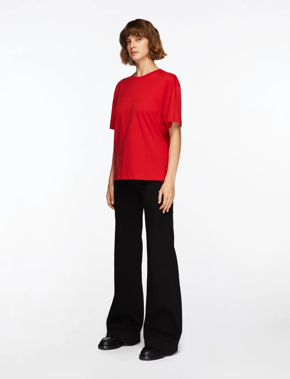 Filippa K - Loose Fit Tee - t-shirt & tops - dark red - 3