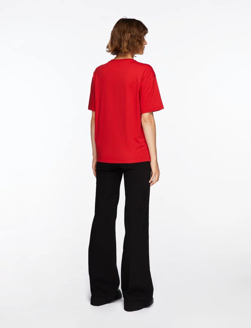Filippa K - Loose Fit Tee - t-shirt & tops - dark red - 4