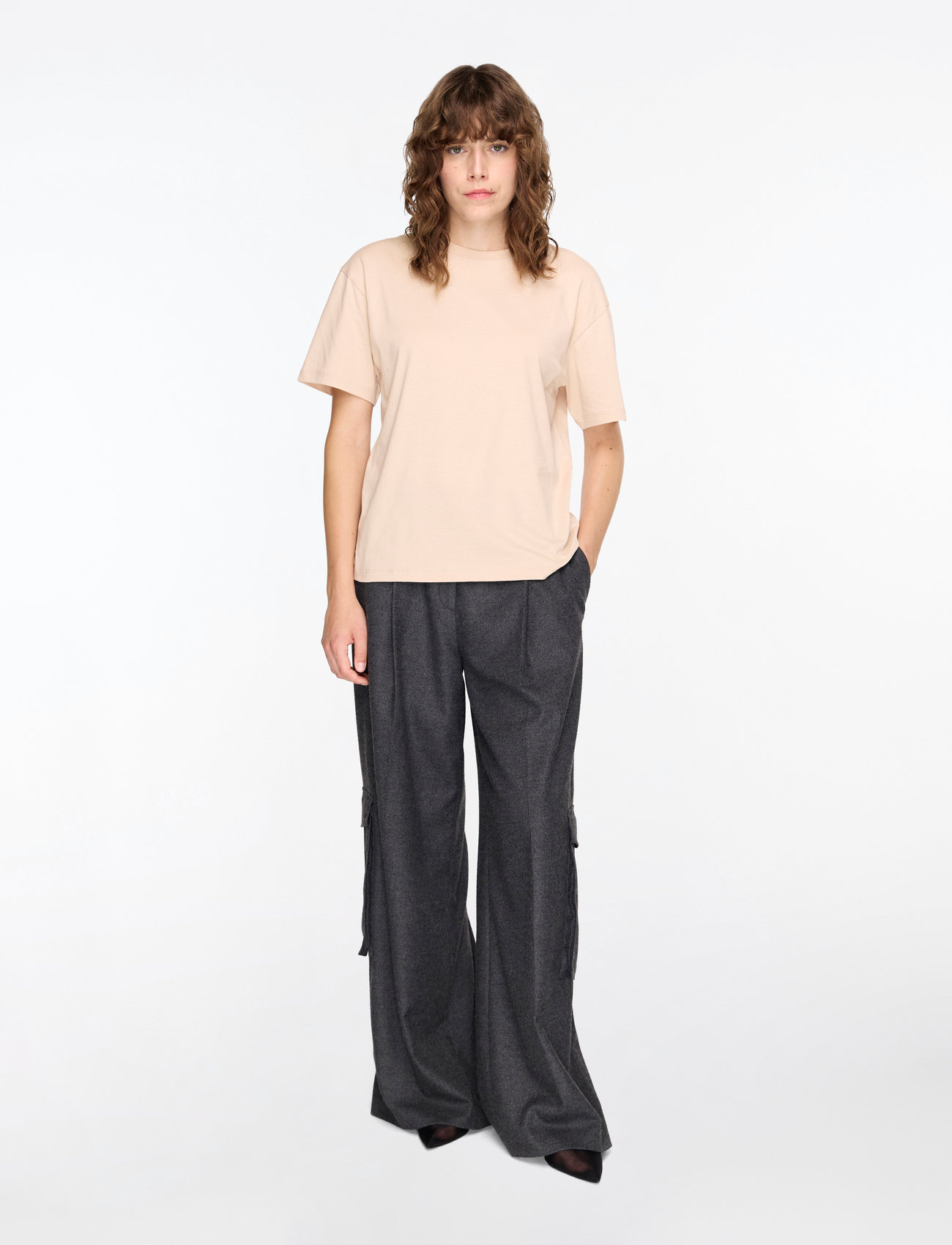 Filippa K - Loose Fit Tee - höstkläder - dusty pink - 1