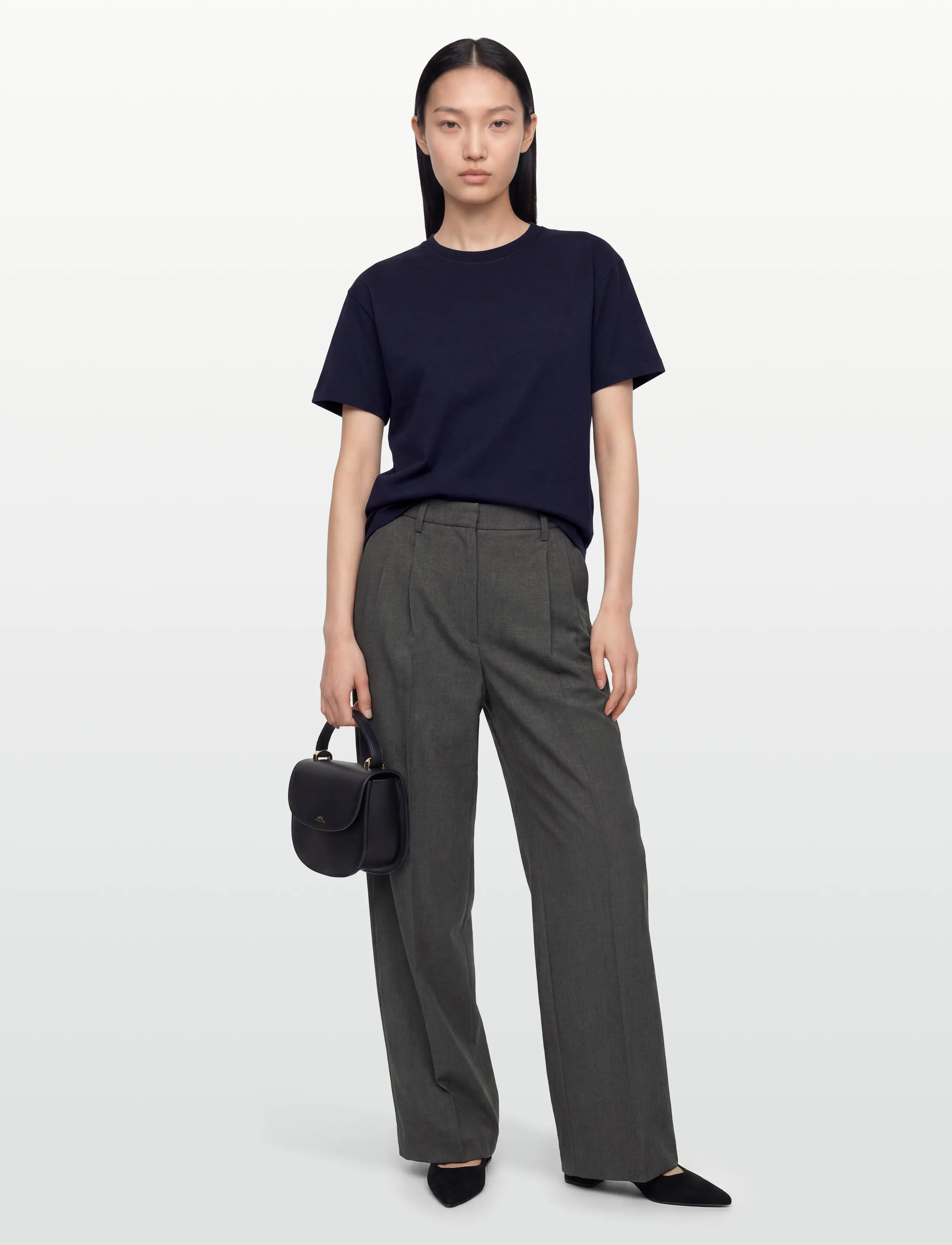 Filippa K - Loose Fit Tee - t-shirts - ink navy - 0