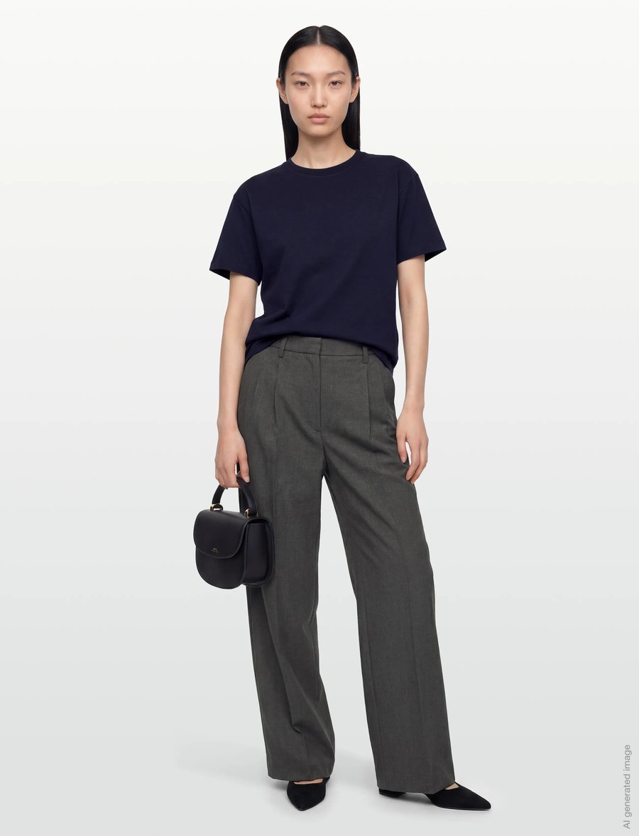 Filippa K - Loose Fit Tee - t-shirts - ink navy - 0