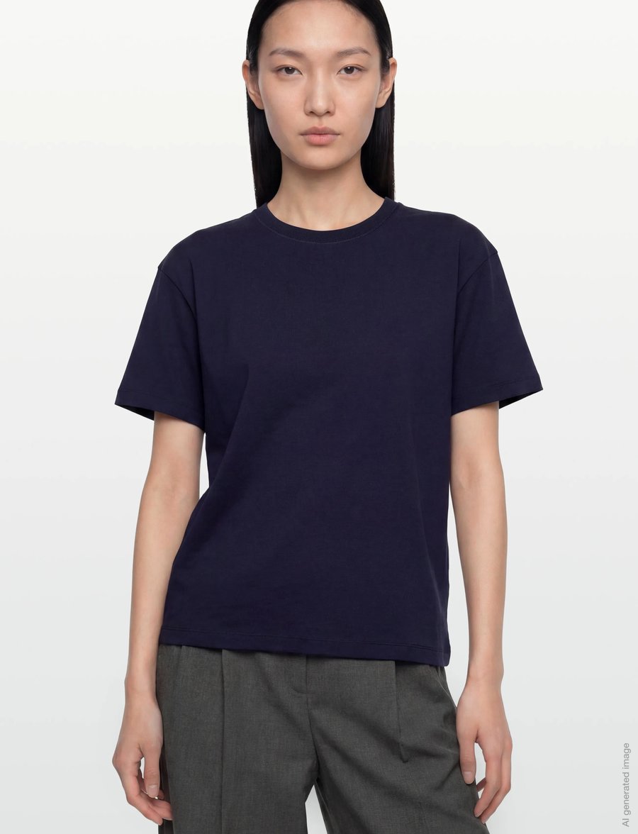 Filippa K - Loose Fit Tee - t-shirts - ink navy - 3