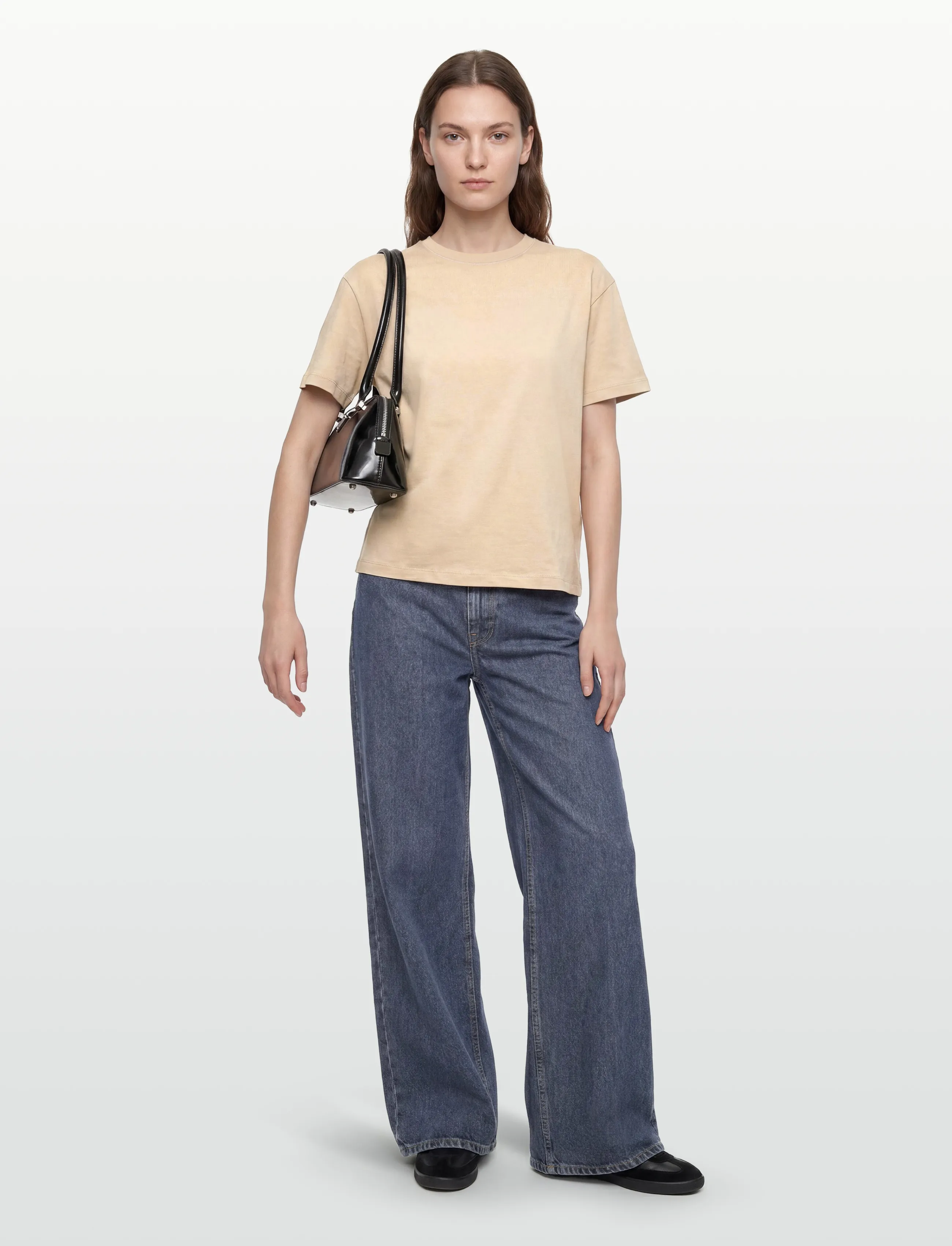 Filippa K Loose Fit Tee - T-shirts - PEARL BEIGE / beige