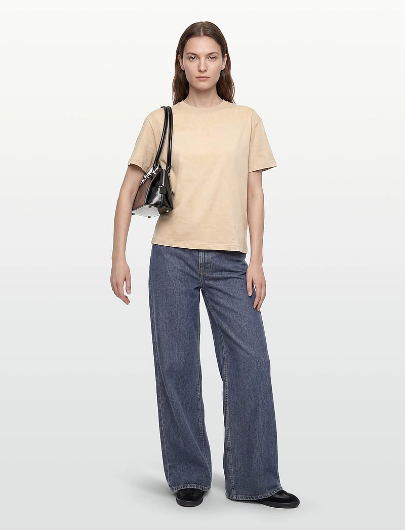 Filippa K - Loose Fit Tee - t-shirts - pearl beige - 0