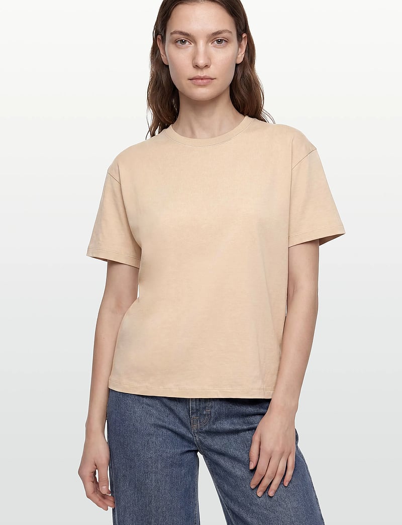 Filippa K - Loose Fit Tee - t-shirts - pearl beige - 3
