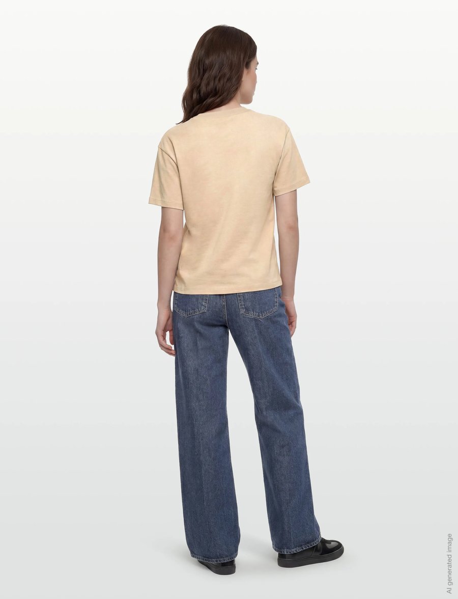 Filippa K - Loose Fit Tee - t-shirts - pearl beige - 4
