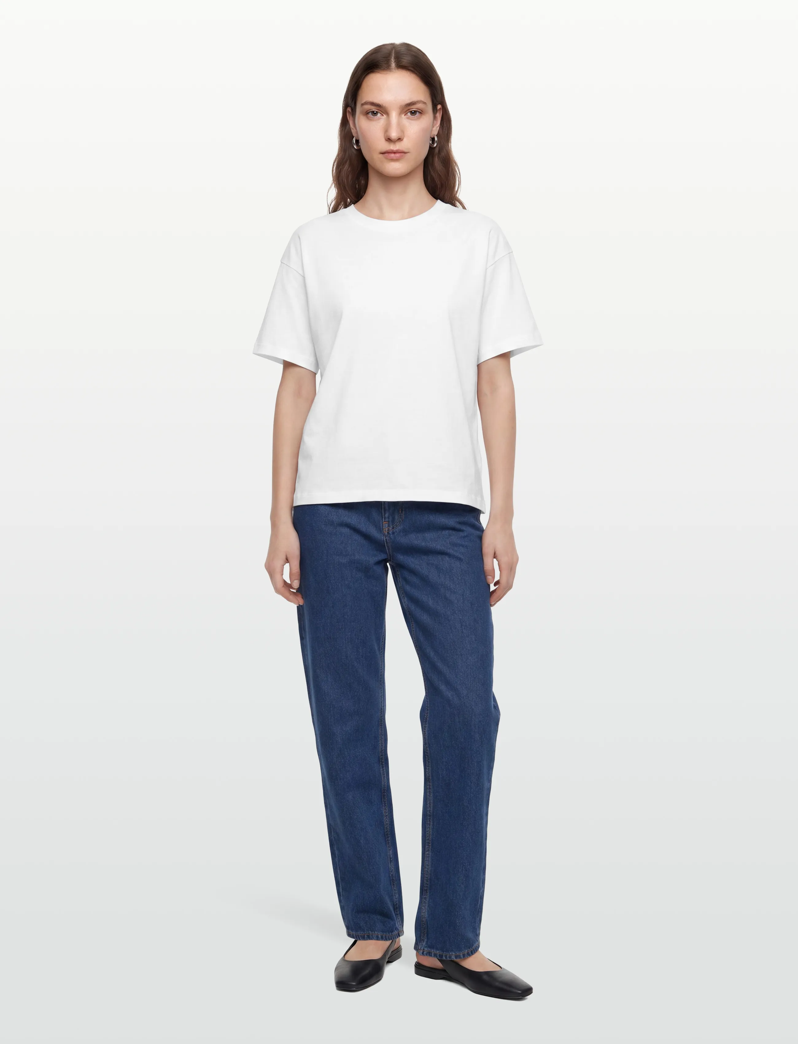 Filippa K Loose Fit Tee - T-shirts - WHITE / white