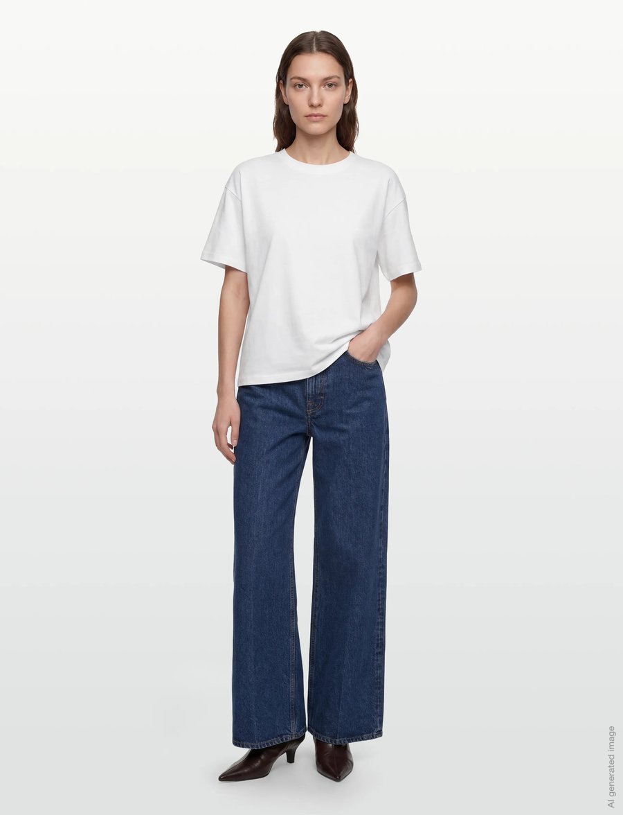 Filippa K - Loose Fit Tee - t-shirts - white - 0