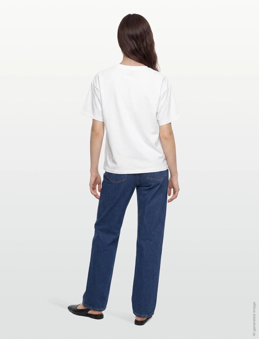 Filippa K - Loose Fit Tee - t-shirts & tops - white - 4