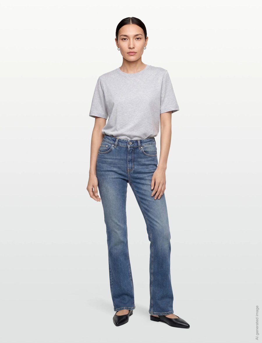 Filippa K - Stella Jeans - straight jeans - mid blue - 0