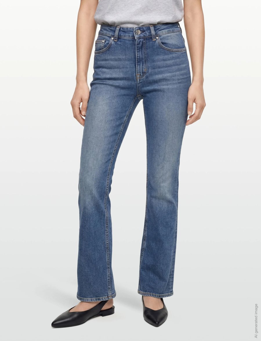 Filippa K - Stella Jeans - straight jeans - mid blue - 3