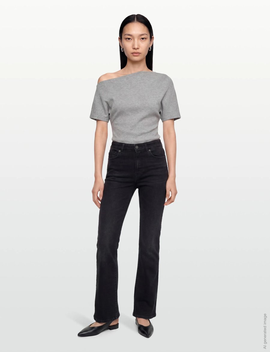 Filippa K - Stella Jeans - suorat farkut - black wash - 0