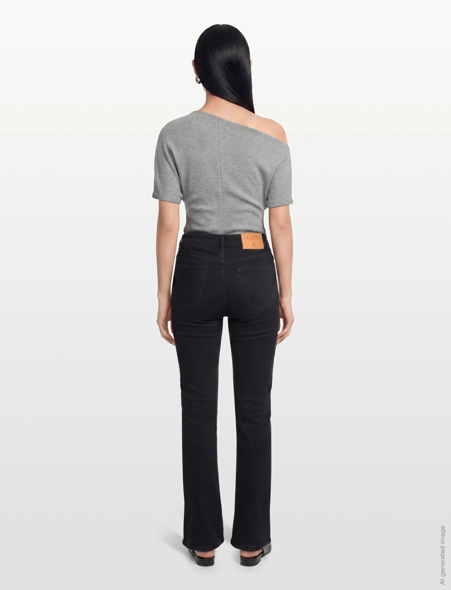Filippa K - Stella Jeans - suorat farkut - black wash - 4