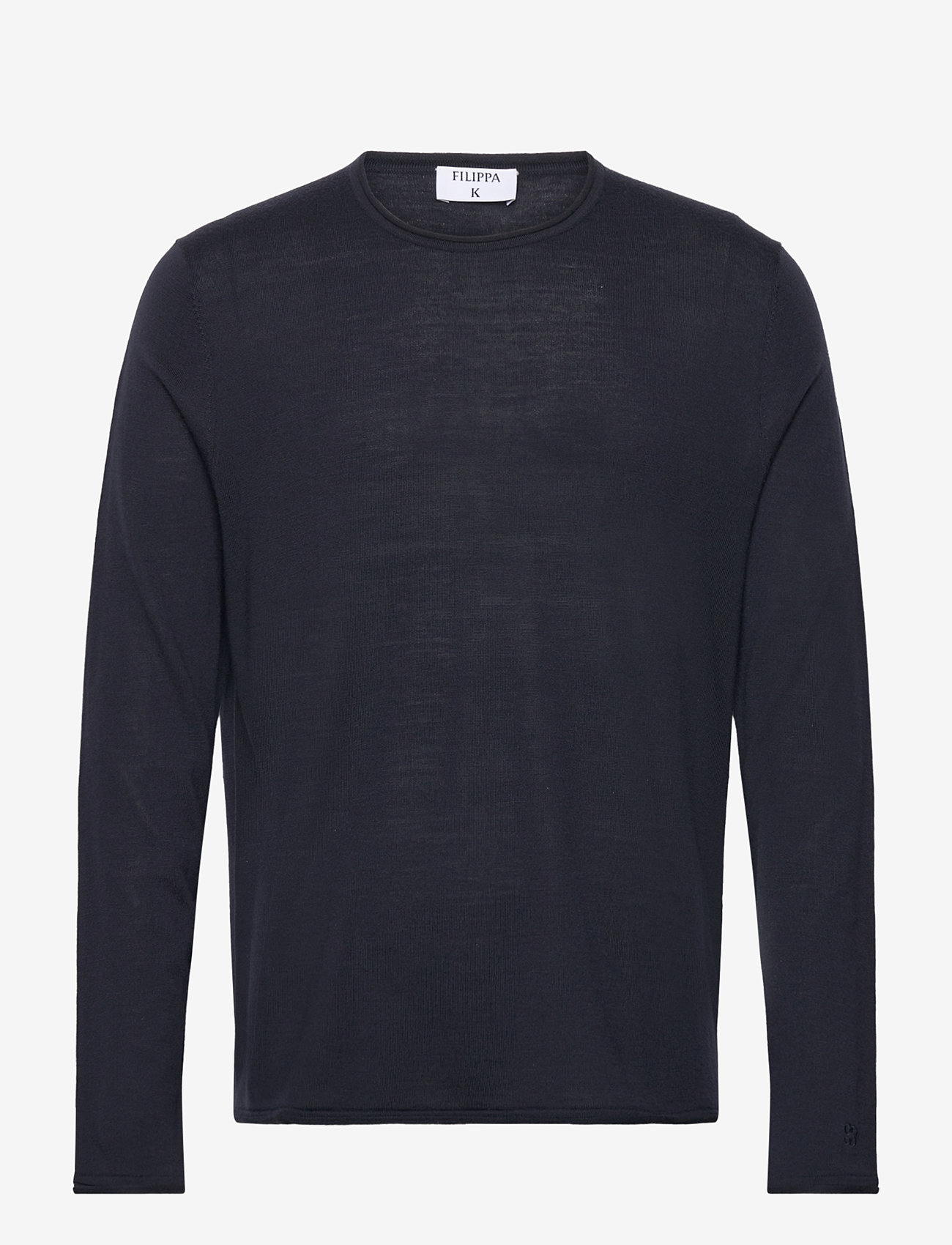 Filippa K - Rolled Edge Knit Sweater - rundhals - navy - 0