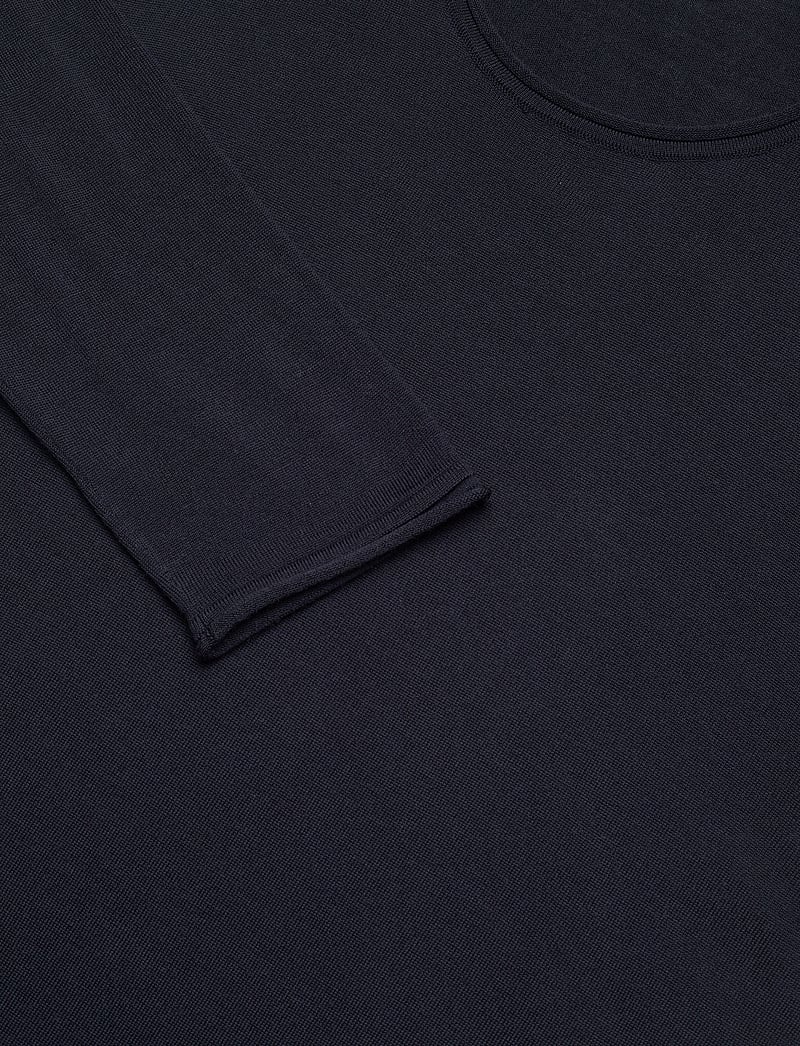 Filippa K - Rolled Edge Knit Sweater - rundhals - navy - 2