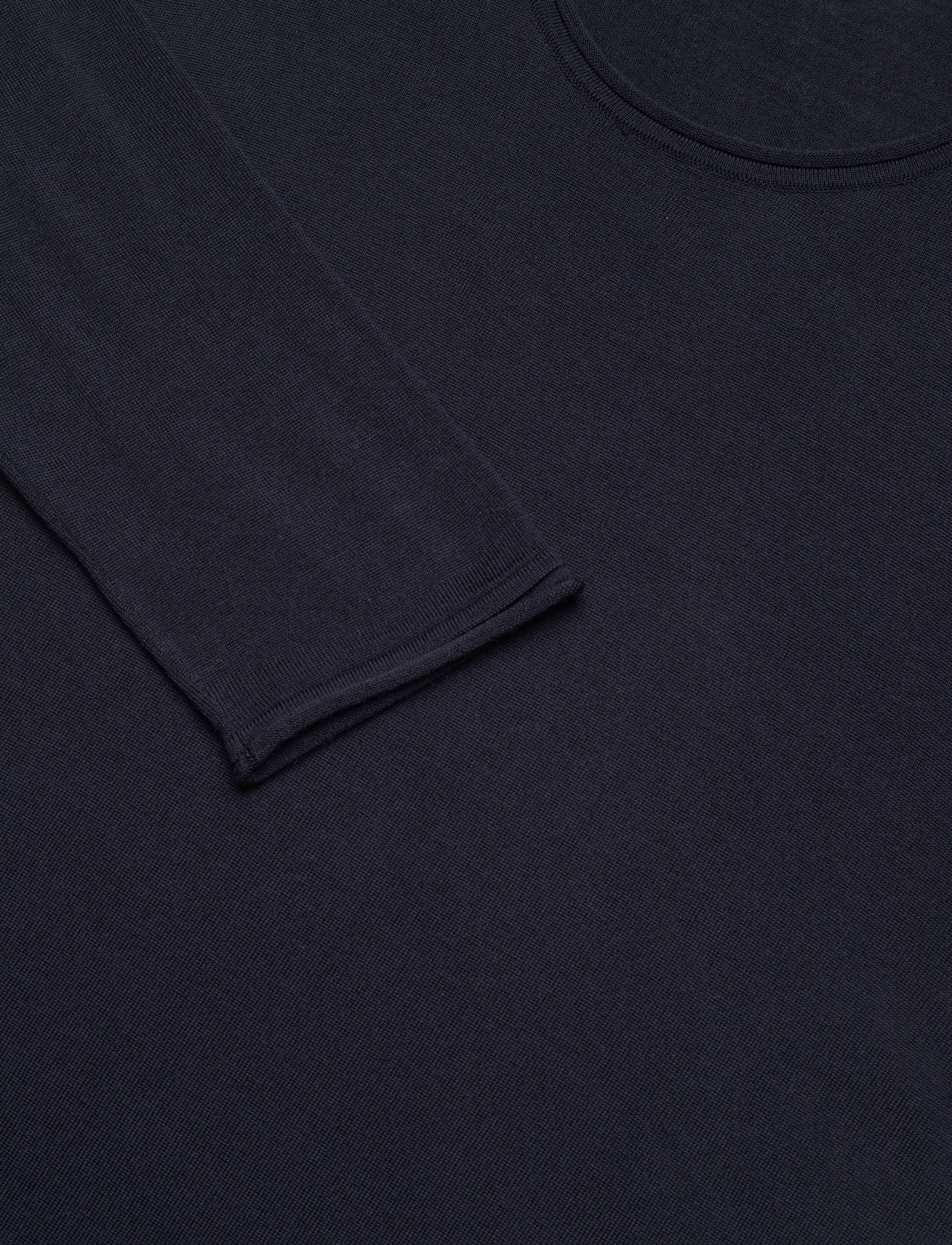 Filippa K - Rolled Edge Knit Sweater - navy - 2