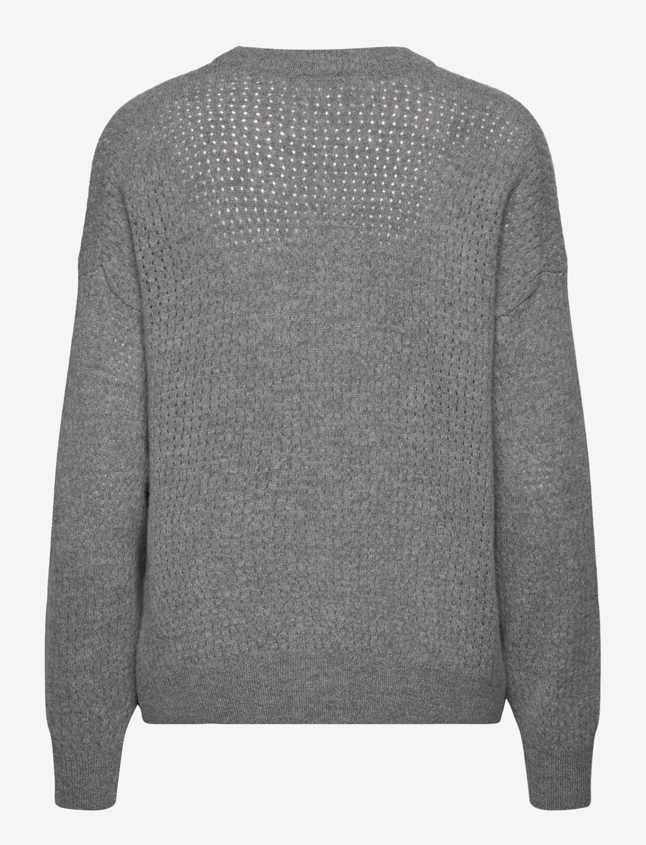 Filippa K - Pointelle Knit Sweater - efterårstøj - grey melan - 1