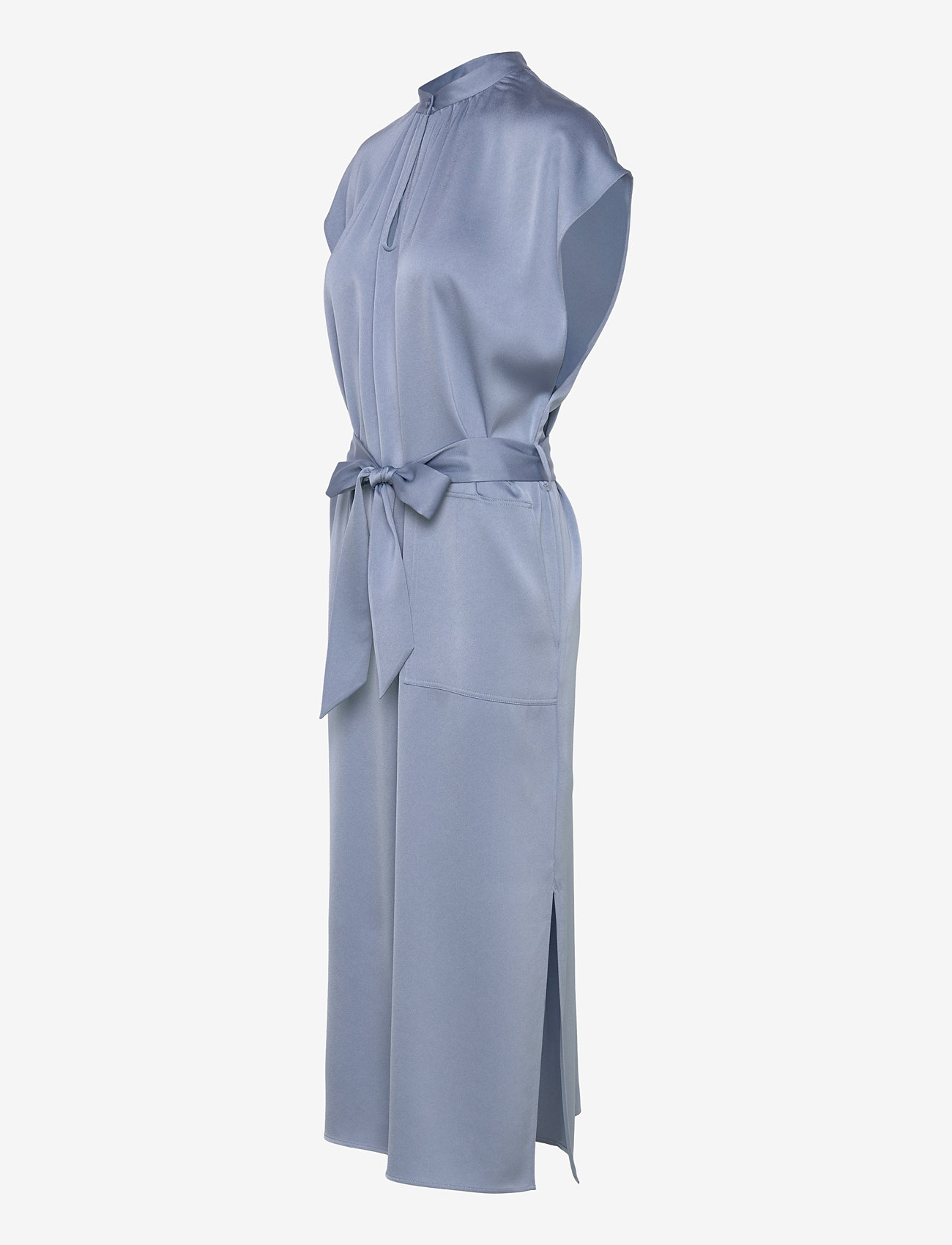 Filippa K - Belted Stand Collar Dress - cocktailkleider - air blue - 3