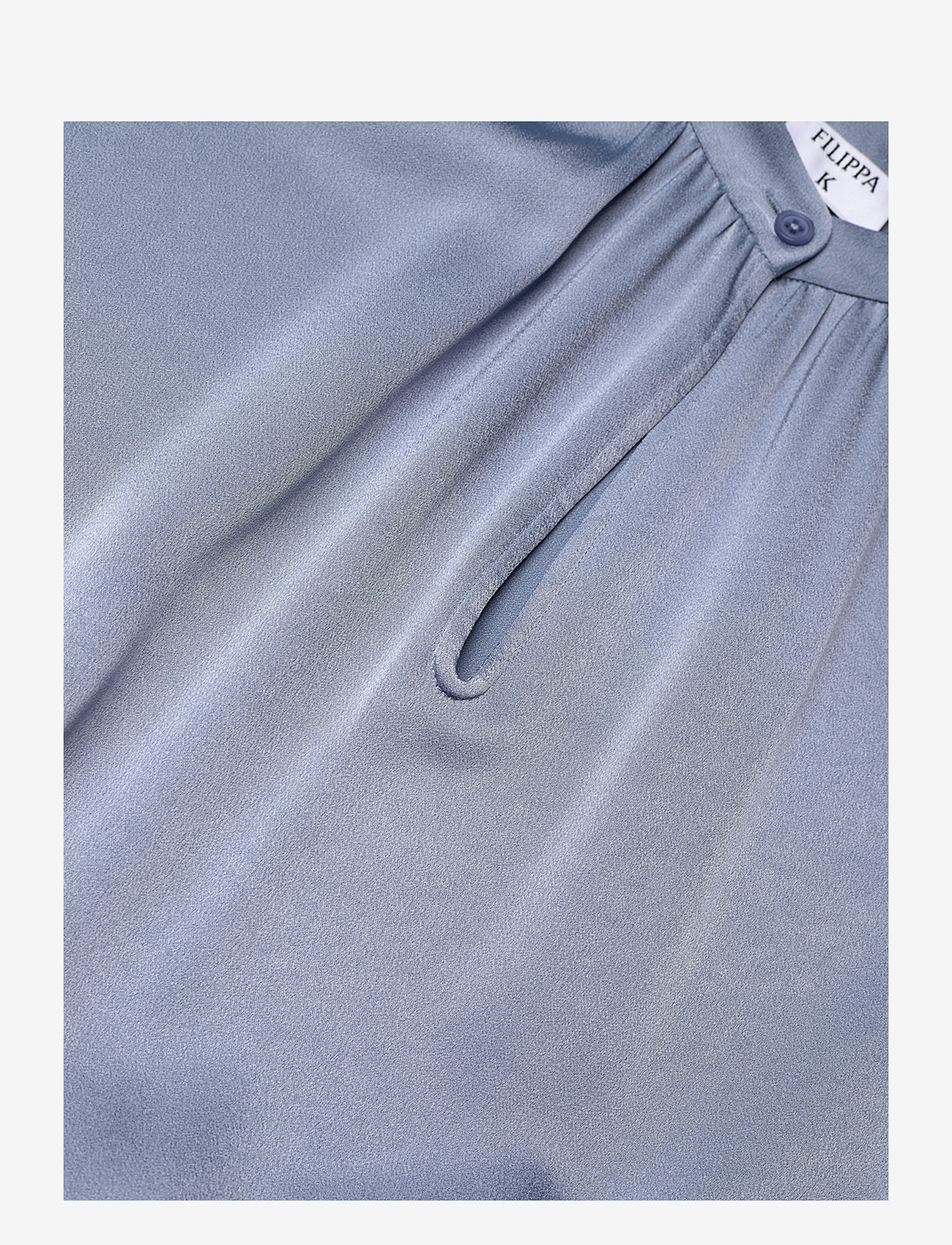 Filippa K - Belted Stand Collar Dress - cocktailkleider - air blue - 4