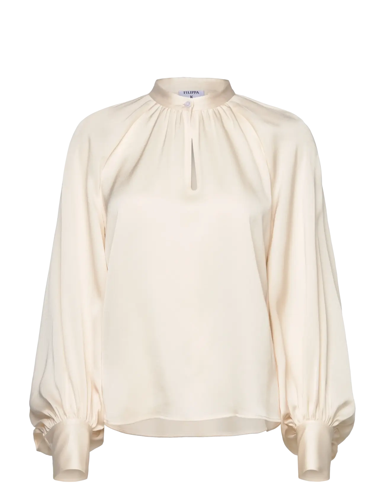 FILIPPA K Stand Collar Bluse Cream - 32 - Damen