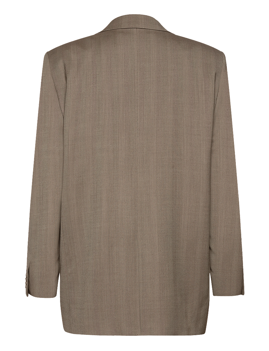 Filippa K - Tailored Herringbone Blazer - einreihige blazer - khaki beig - 1