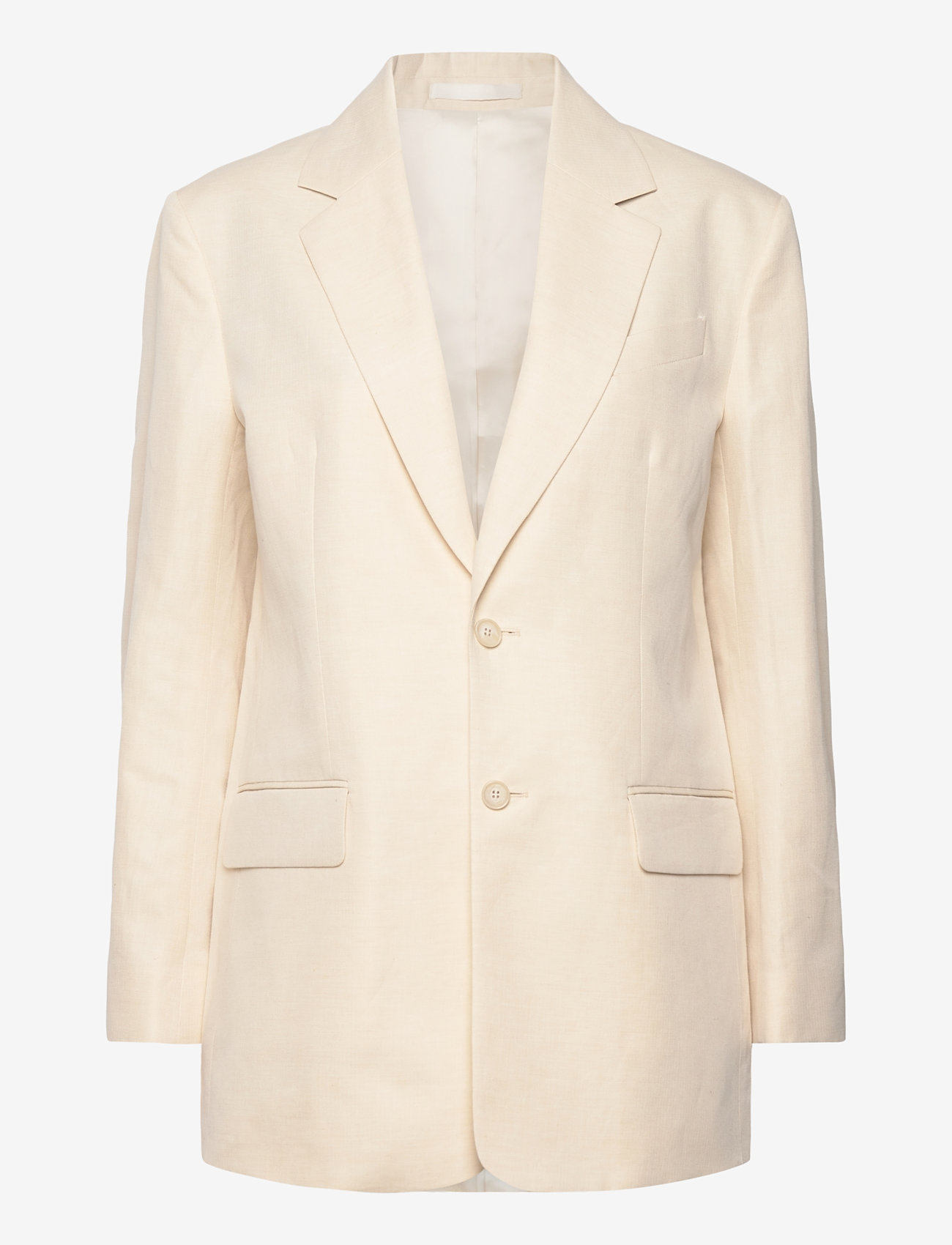 Filippa K - Davina Cotton Linen Blazer - cream whit - 0