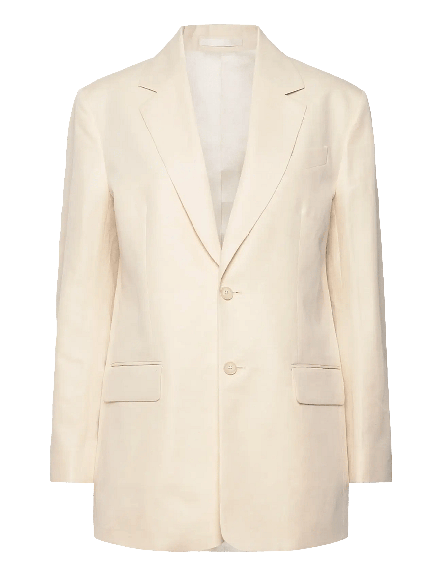 Filippa K - Davina Cotton Linen Blazer - einreihige blazer - cream whit - 0