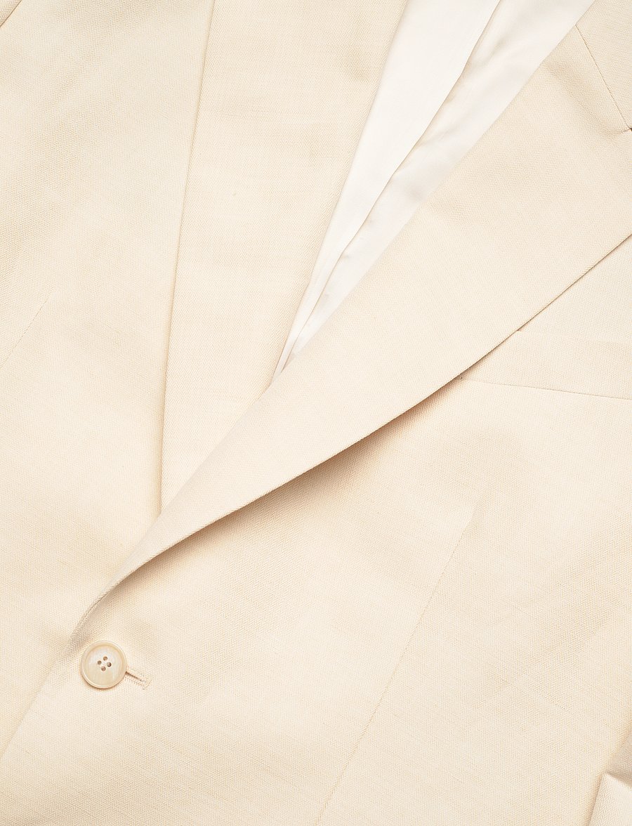 Filippa K - Davina Cotton Linen Blazer - einreihige blazer - cream whit - 2