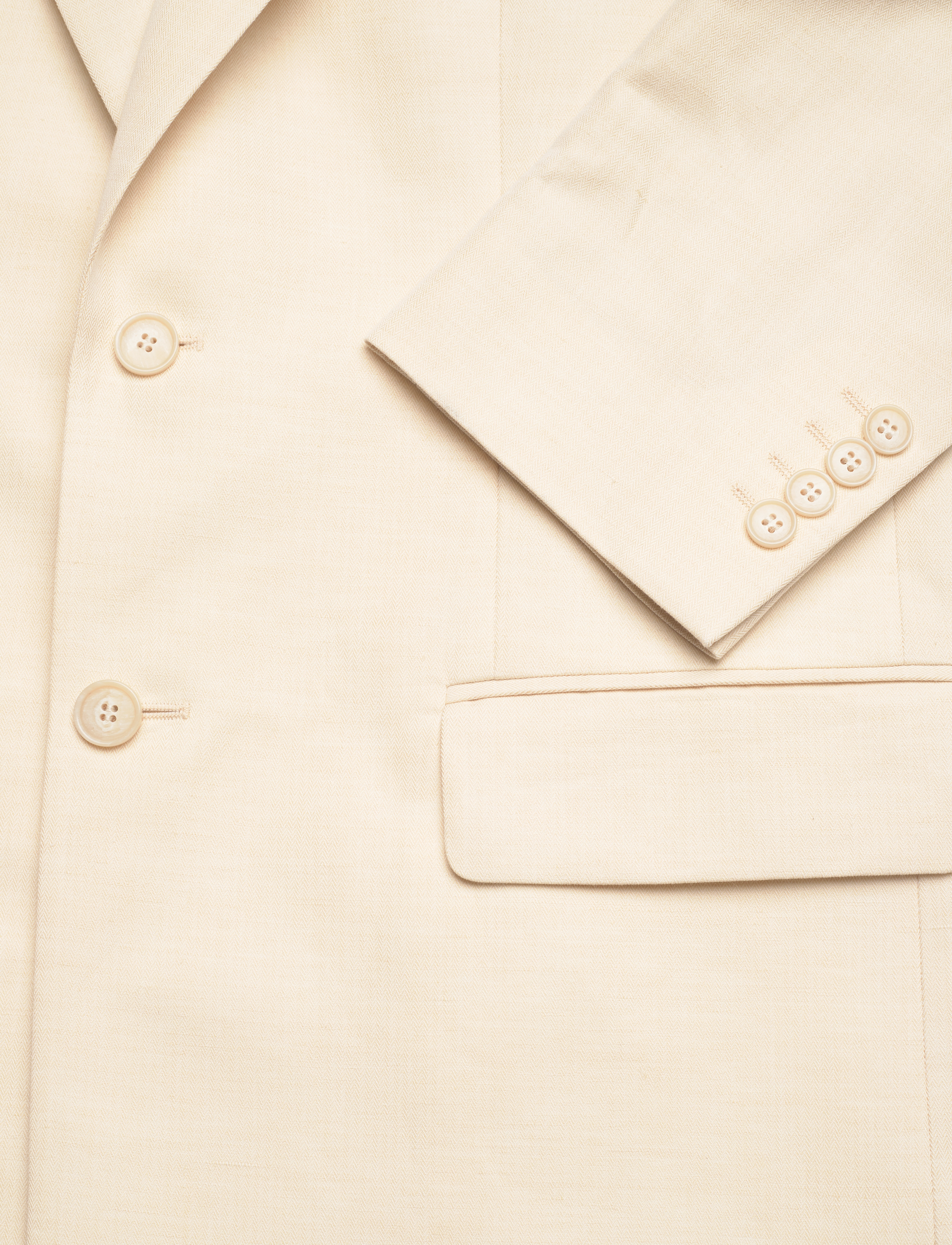 Filippa K - Davina Cotton Linen Blazer - einreihige blazer - cream whit - 3
