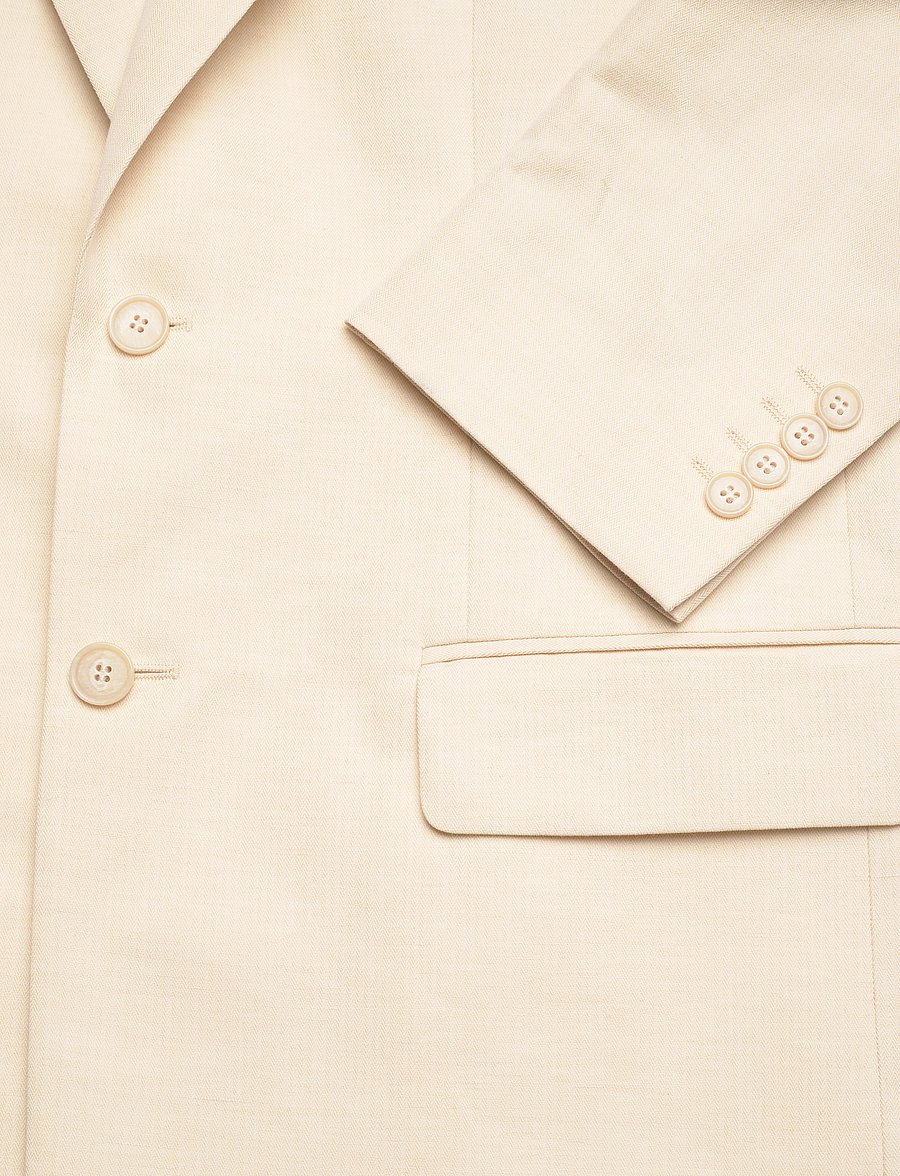 Filippa K - Davina Cotton Linen Blazer - einreihige blazer - cream whit - 3
