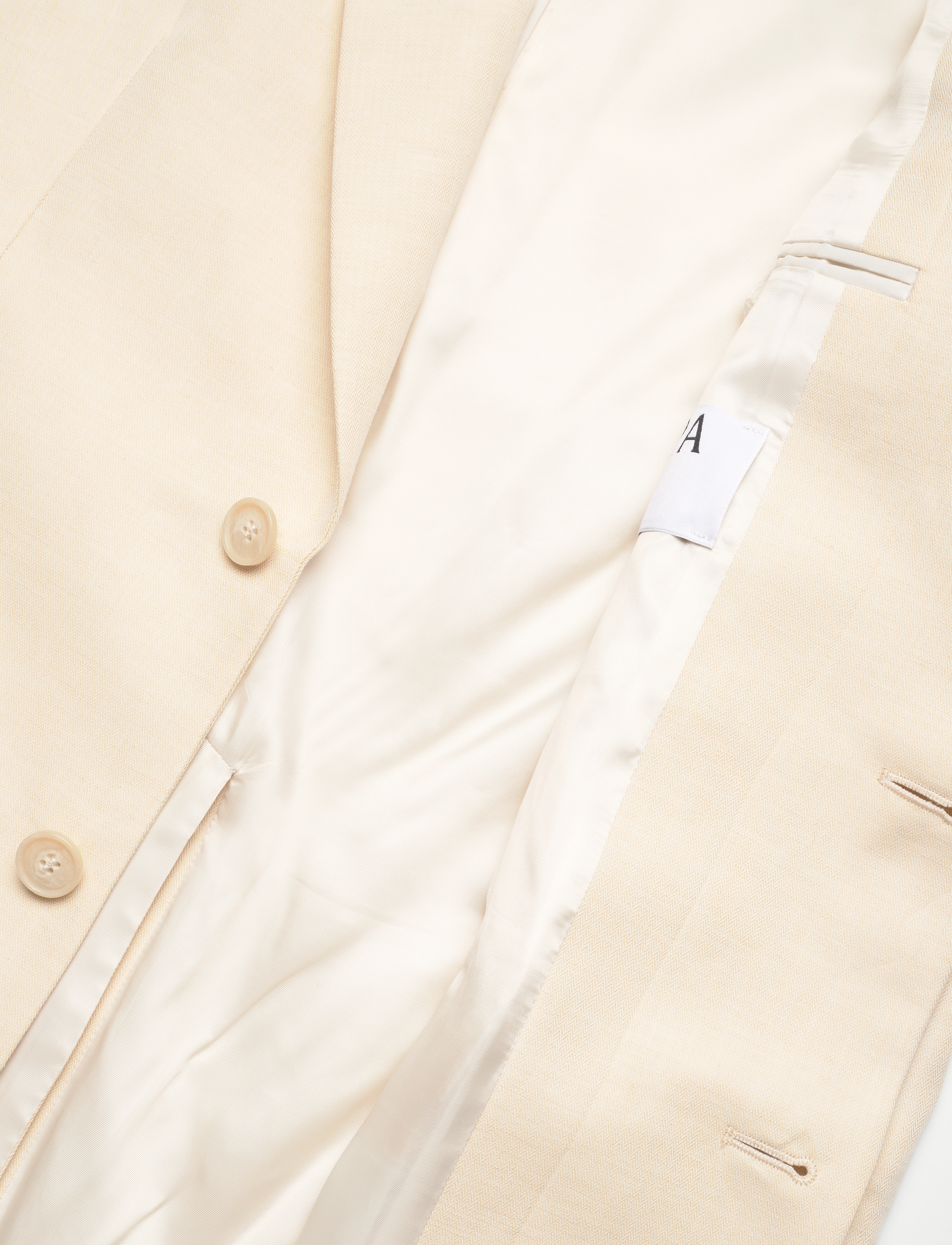 Filippa K - Davina Cotton Linen Blazer - einreihige blazer - cream whit - 4