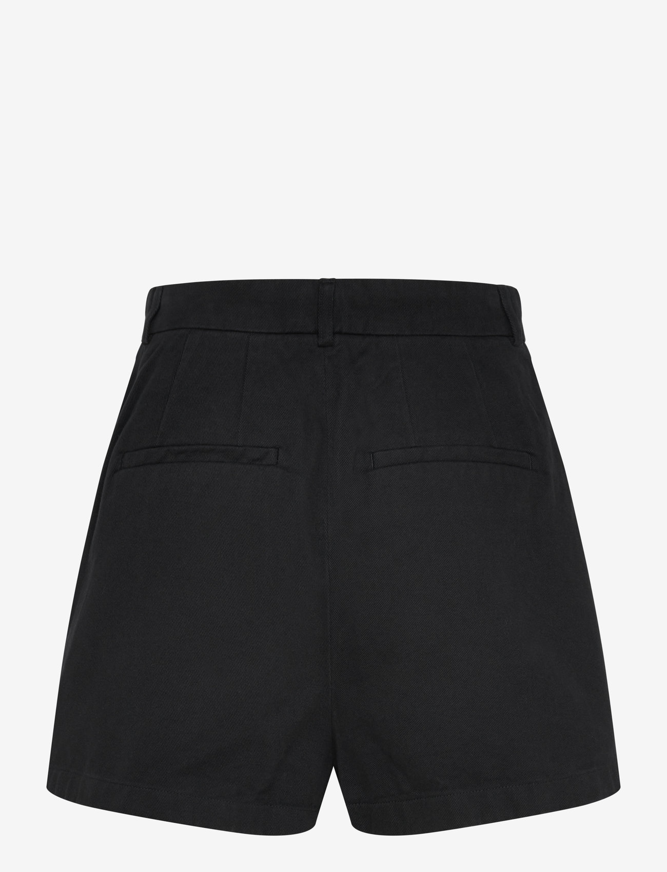 Filippa K - High Waist Pleated Cotton Shor - casual shorts - washed bla - 1