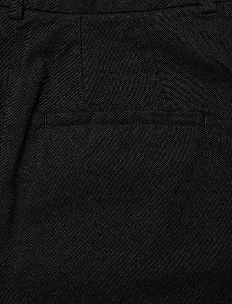 Filippa K - High Waist Pleated Cotton Shor - casual shorts - washed bla - 4