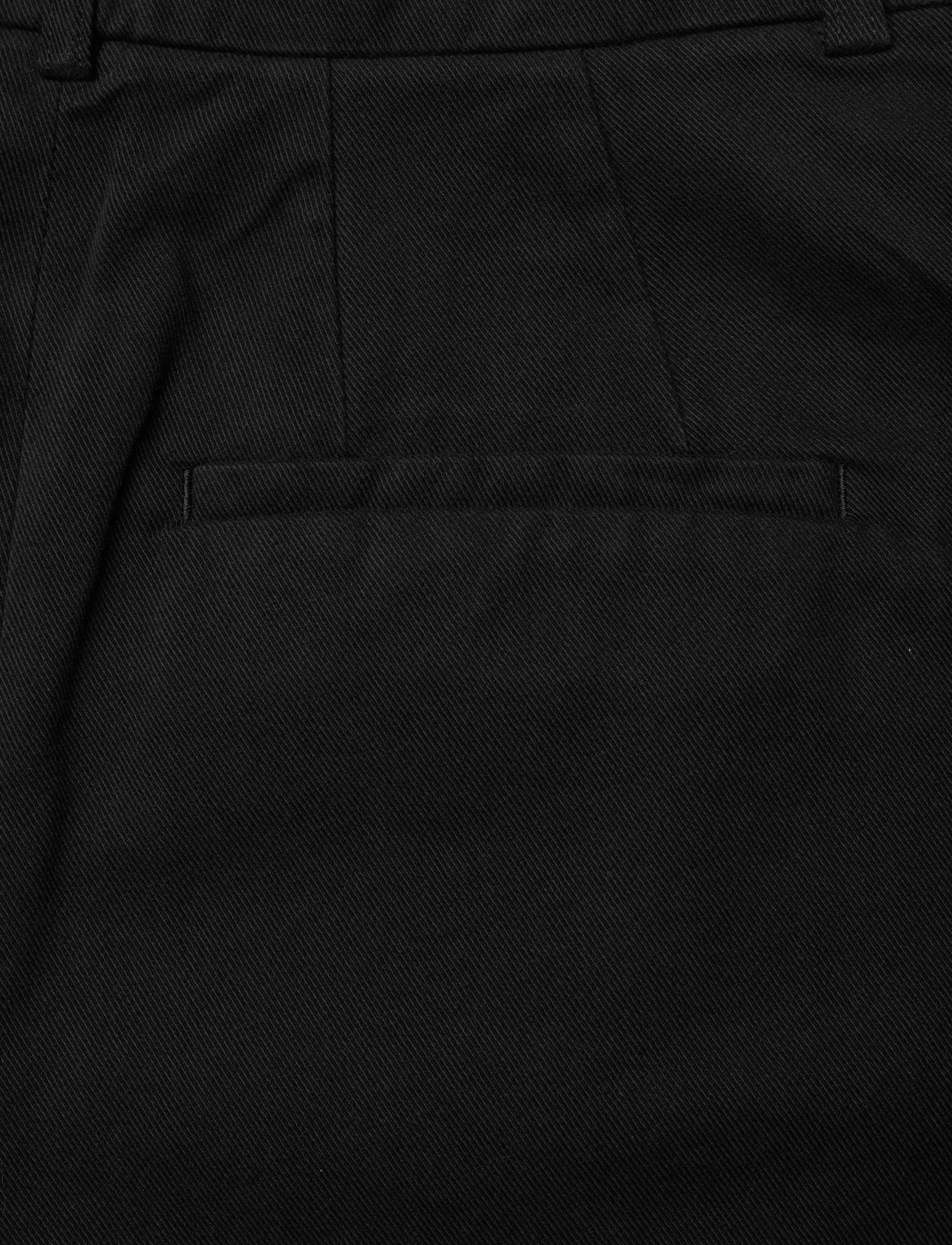 Filippa K - High Waist Pleated Cotton Shor - washed bla - 4