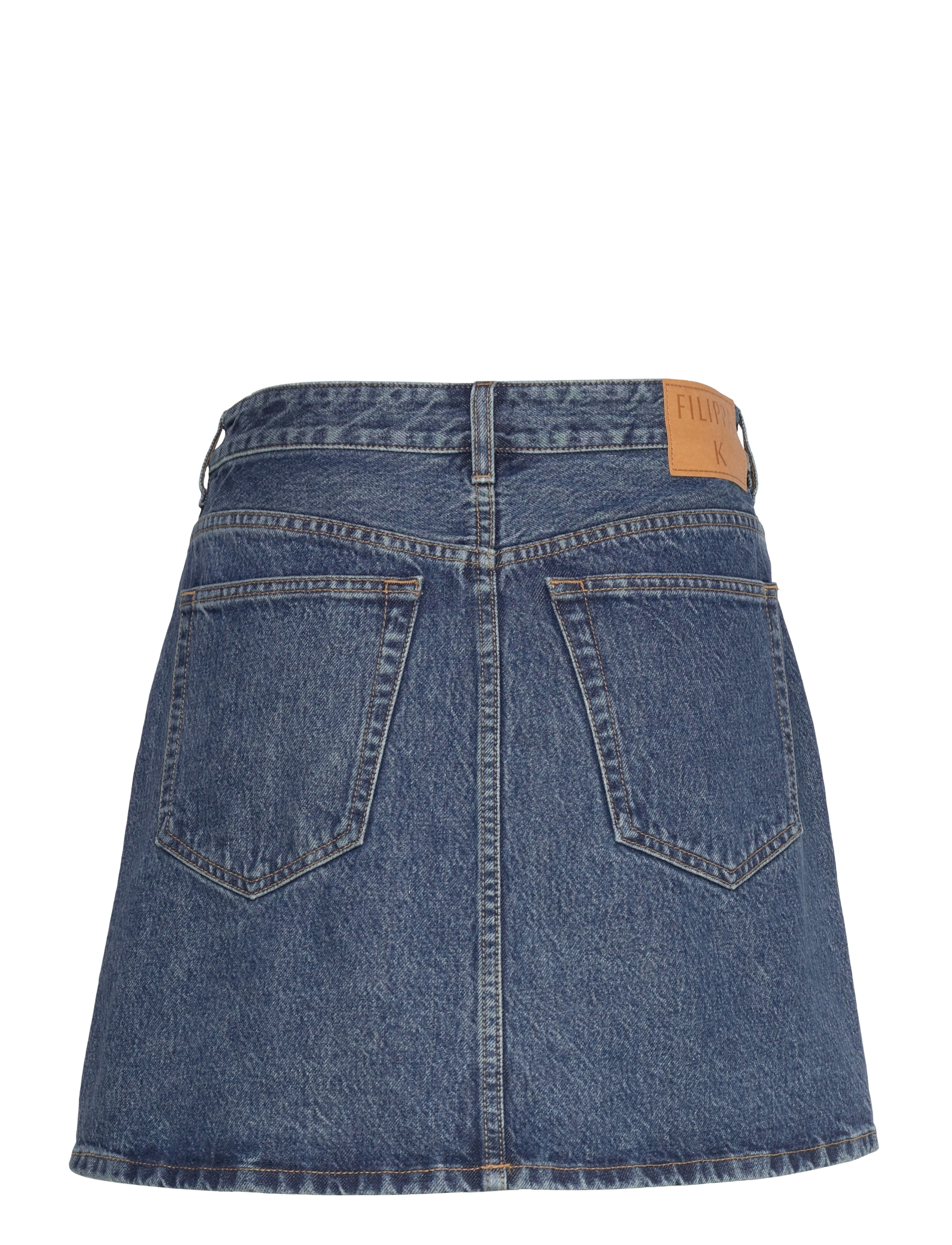 Filippa K - Patch Pocket Mini Skirt - washed mid - 1