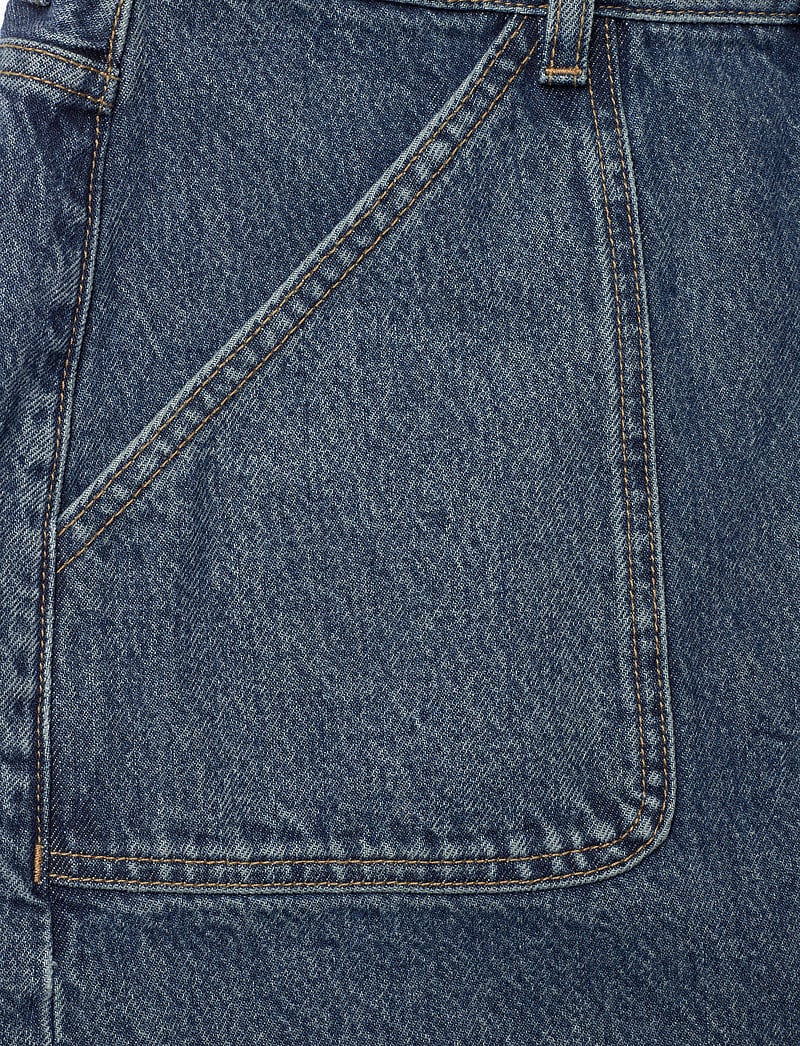 Filippa K - Patch Pocket Mini Skirt - teksaseelikud - washed mid - 2