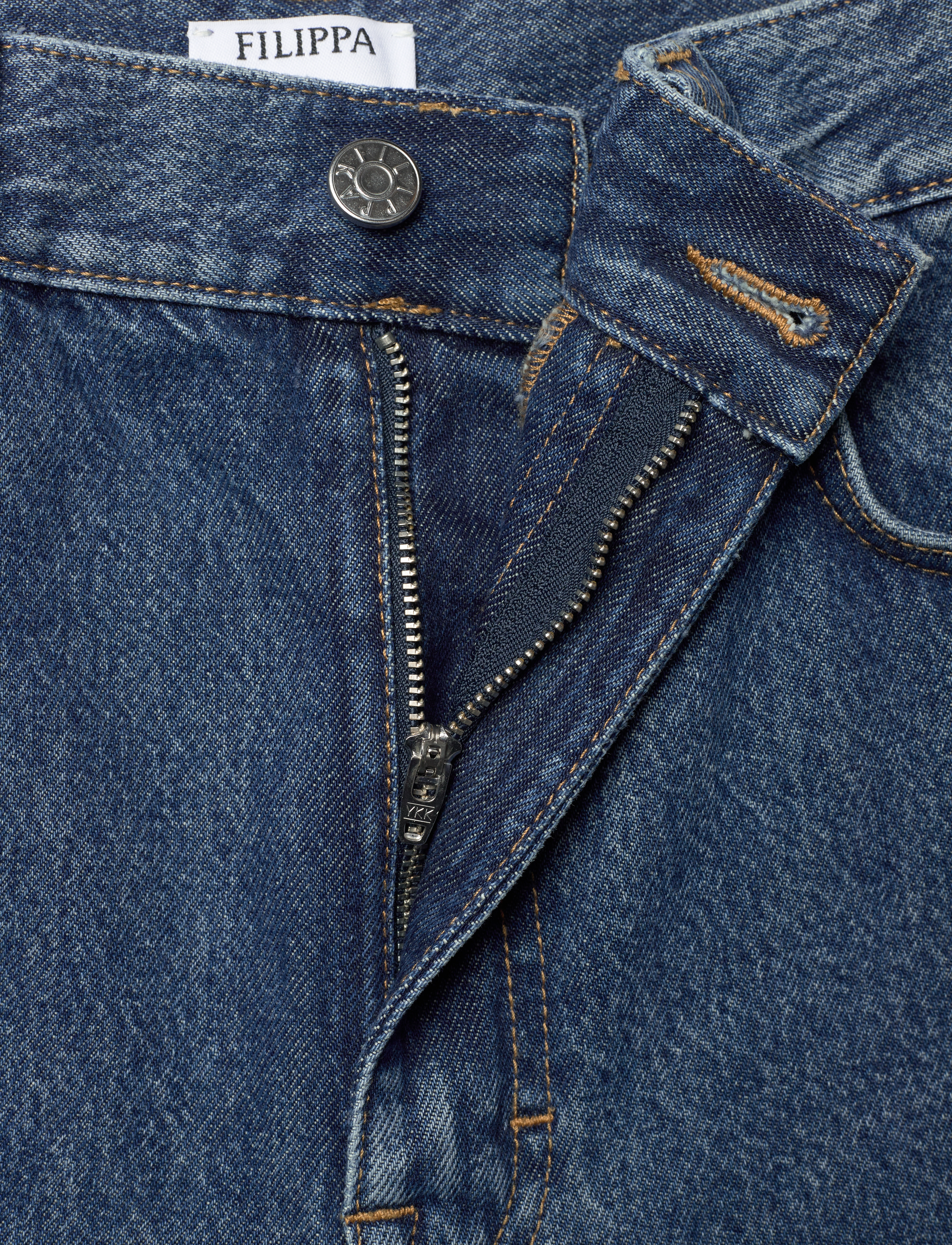 Filippa K - Jean Work Shorts - washed mid - 2