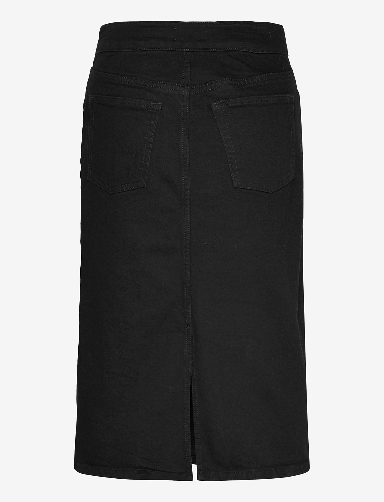 Filippa K - Trucker Jean Skirt - midi röcke - black wash - 1