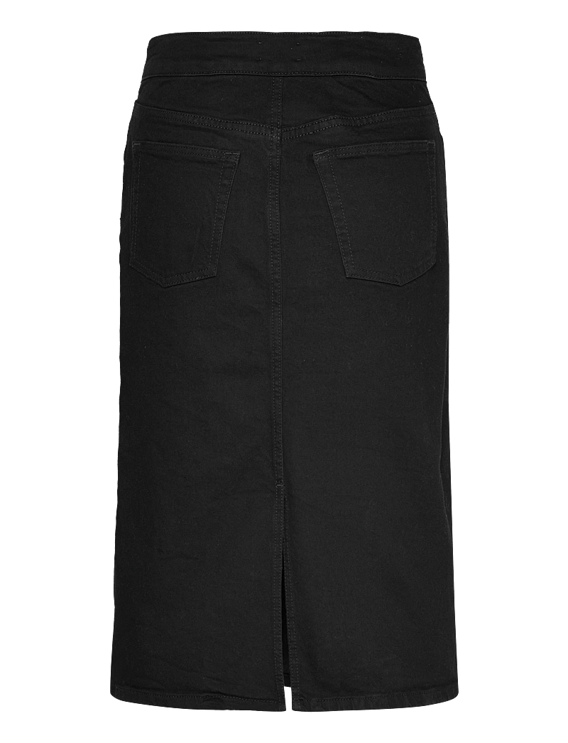 Filippa K - Trucker Jean Skirt - midi röcke - black wash - 1