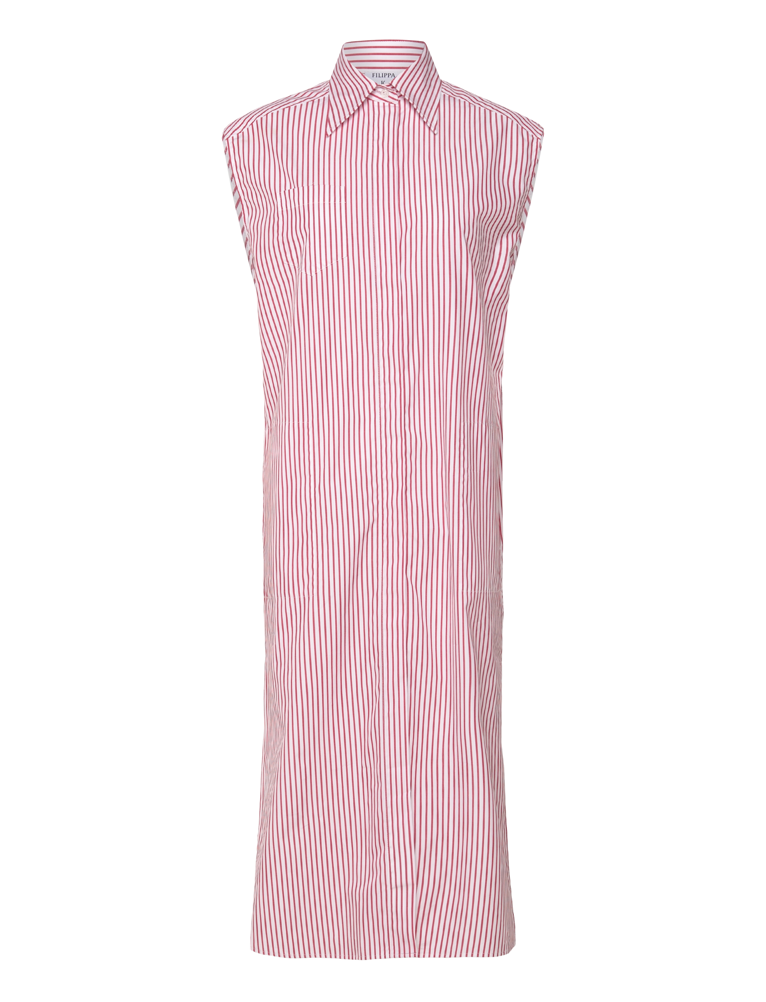 FILIPPA K Baumwolle Poplin Shirt Kleid Rot - 38 - Damen