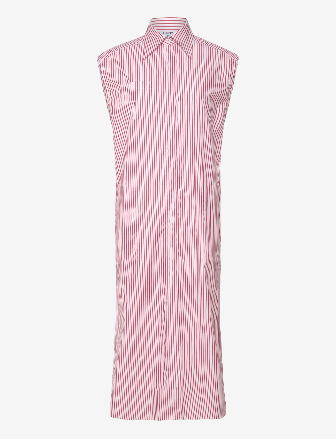 Filippa K - Cotton Poplin Shirt Dress - midi-kleider - white/dark - 0