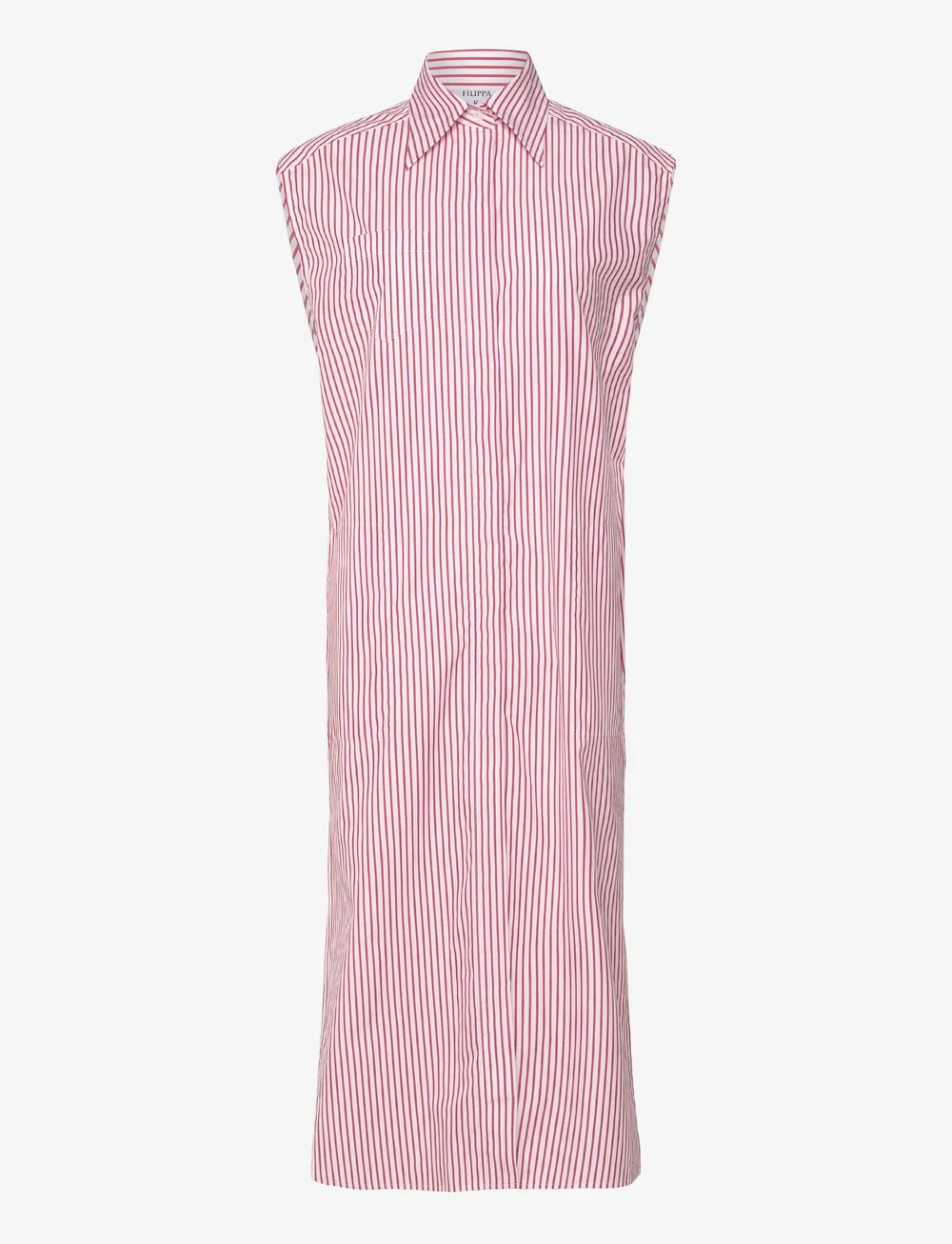 Filippa K - Cotton Poplin Shirt Dress - sommarklänningar - white/dark - 0