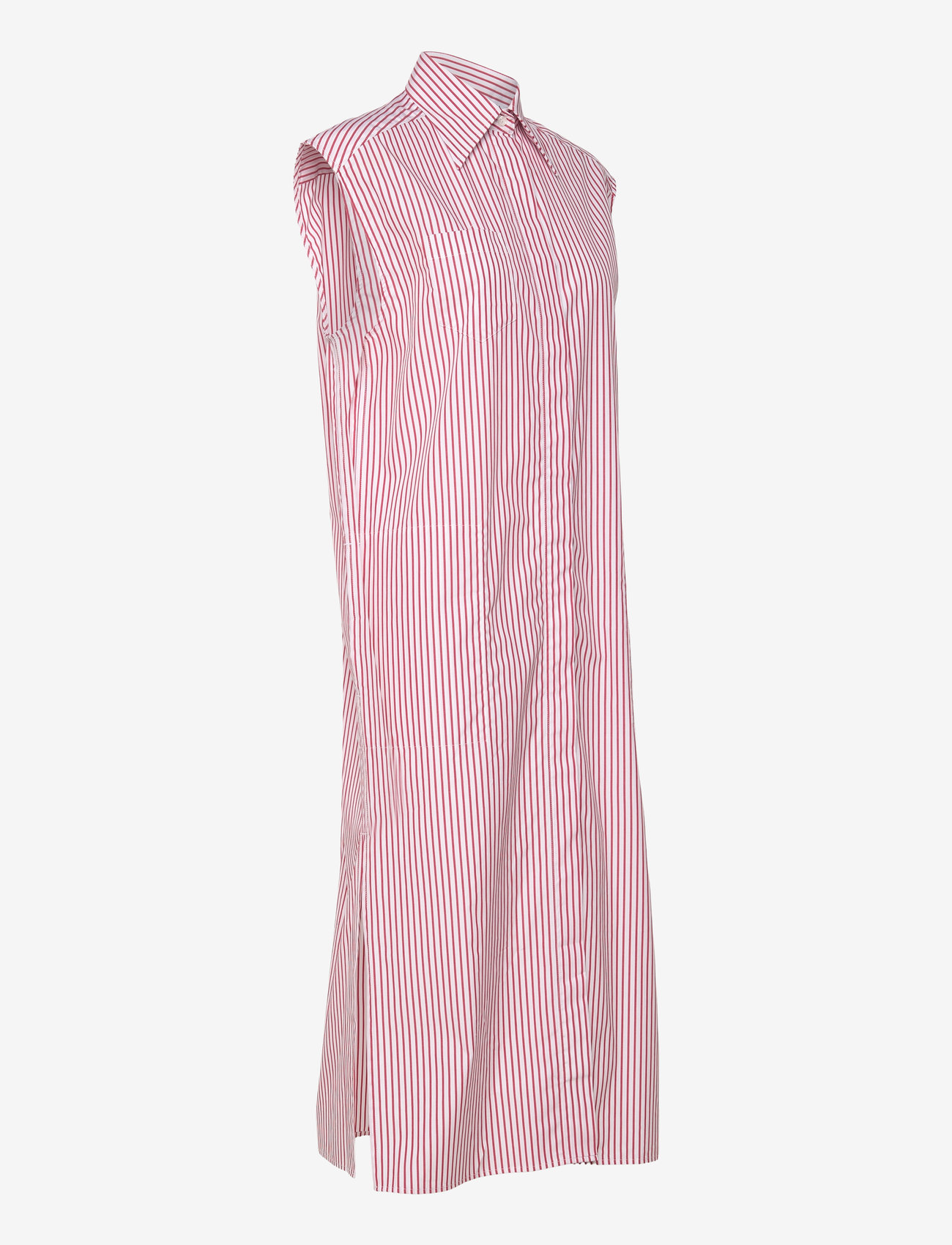 Filippa K - Cotton Poplin Shirt Dress - midi-kleider - white/dark - 3