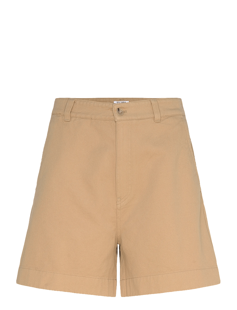 Filippa K - Baggy Cotton Shorts - chino-shorts - canvas bei - 0