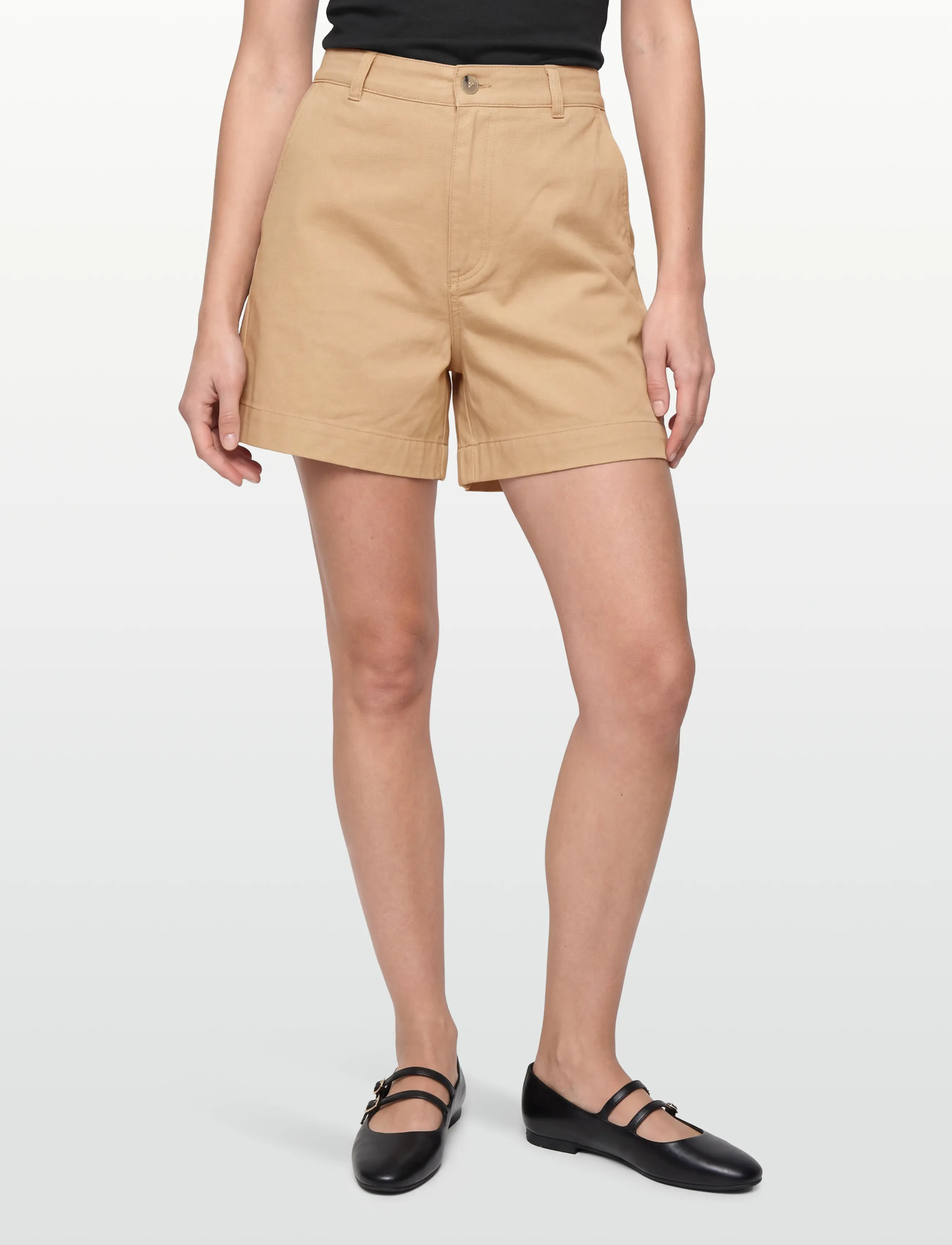Filippa K - Baggy Cotton Shorts - chino shorts - canvas bei - 3