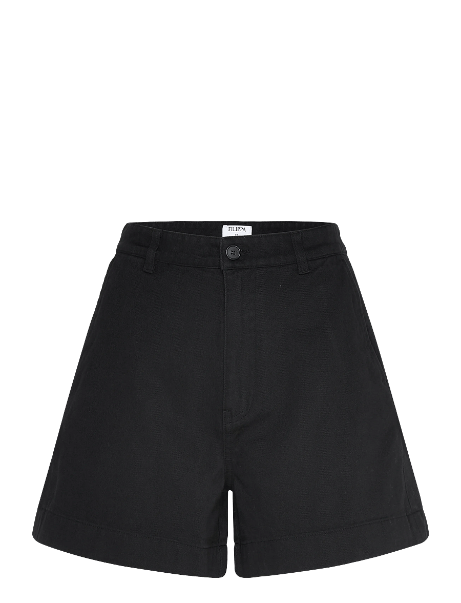 Filippa K - Baggy Cotton Shorts - chino-shorts - washed bla - 0