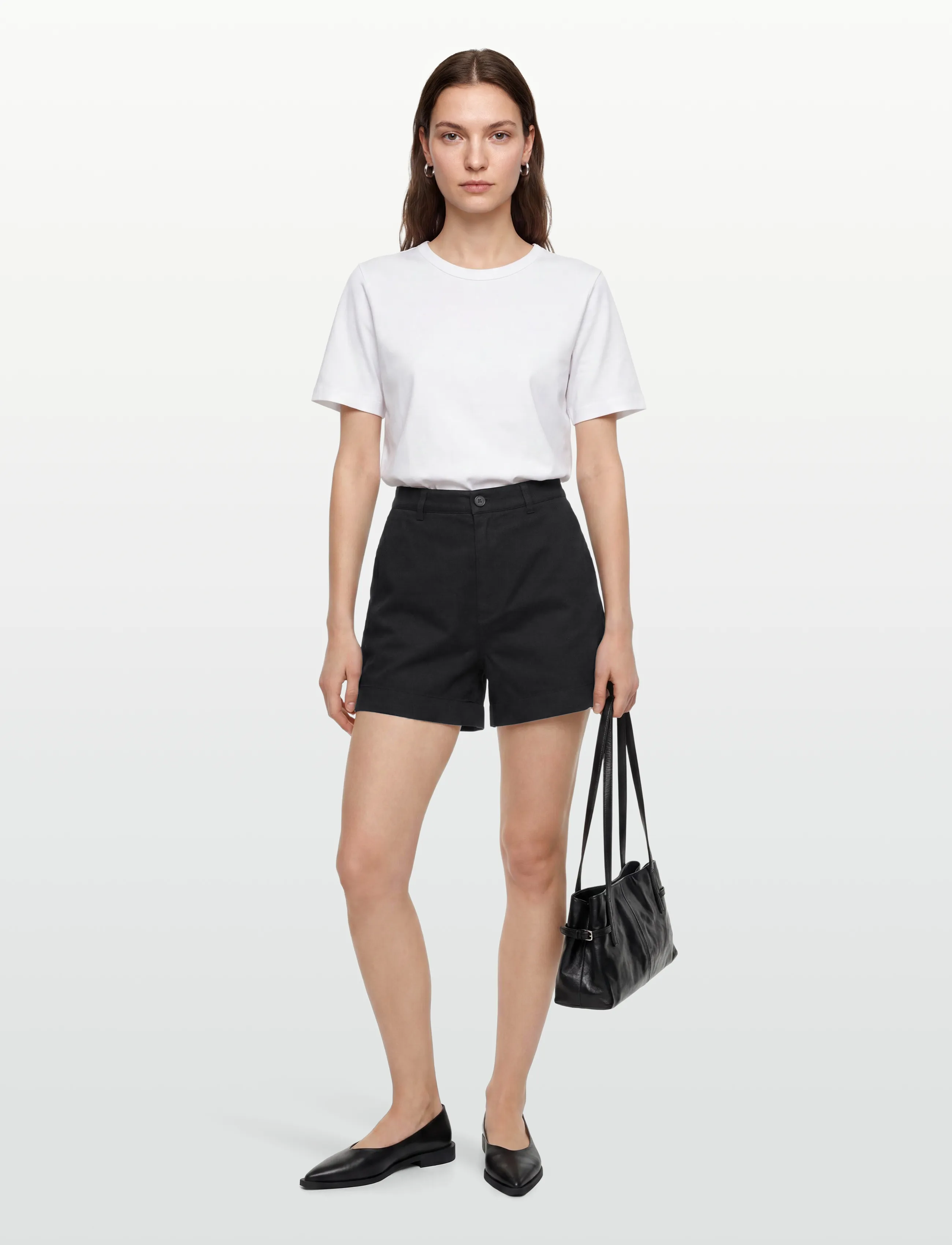 Filippa K - Baggy Cotton Shorts - chino shorts - washed bla - 0