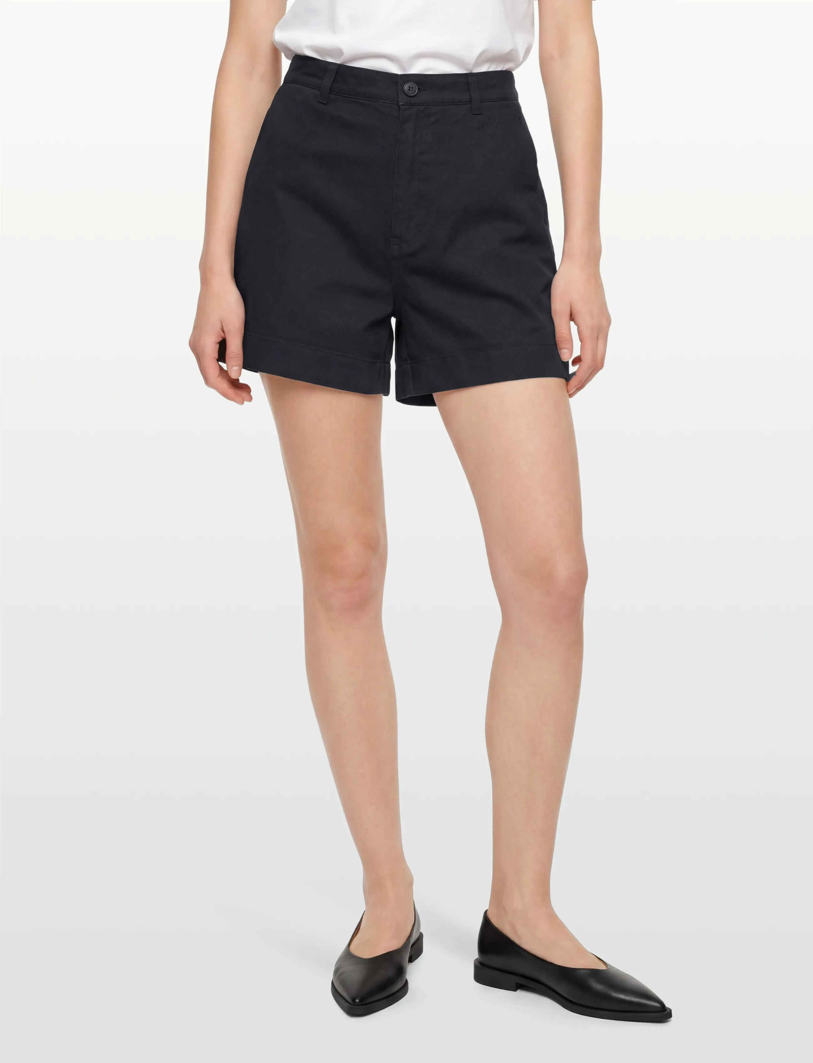 Filippa K - Baggy Cotton Shorts - chino shorts - washed bla - 3