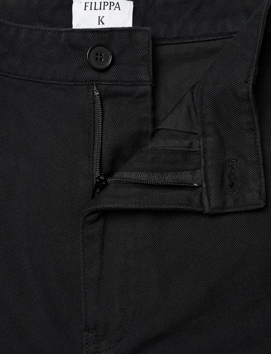 Filippa K - Baggy Cotton Shorts - chino-shorts - washed bla - 3