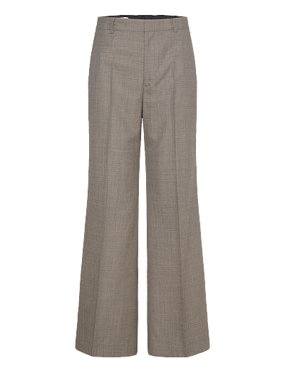 Filippa K Wool Blend Flare Trousers - Filippa K - TAUPE / brown